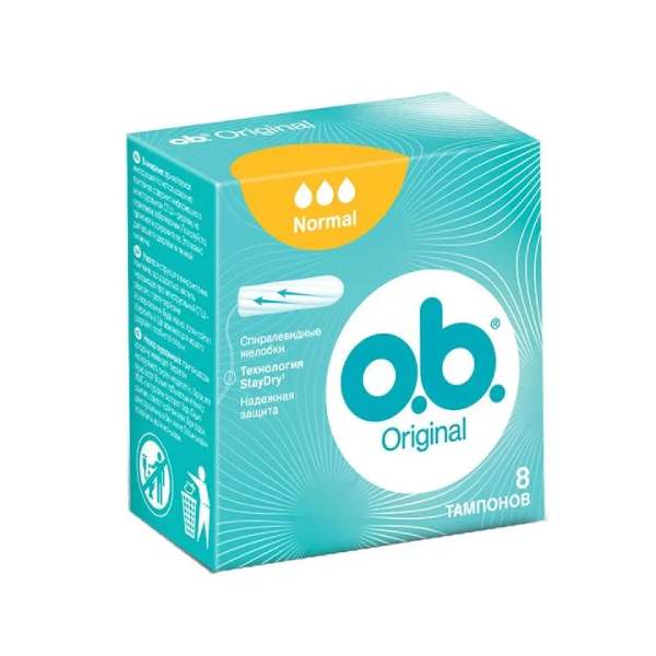Дамски тампони O.B. Original Normal 8бр