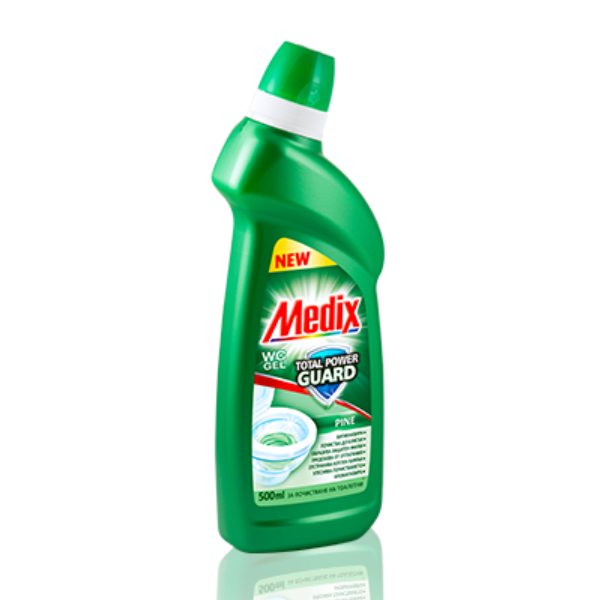 Препарат за тоалетна Medix WC Gel Total Power Pine