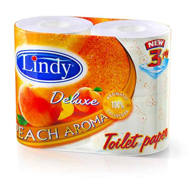 Тоалетна хартия Lindy Deluxe Spring Peach 4бр