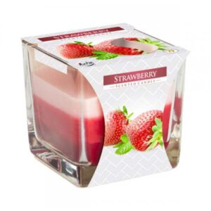 Ароматна свещ в квадратна чаша Strawberry