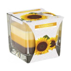 Ароматна свещ в квадратна чаша Sunflowers
